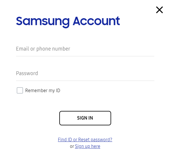 Samsung забыл аккаунт