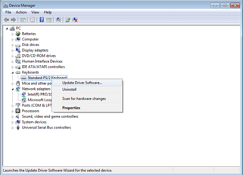 lenovo standard ps 2 keyboard driver