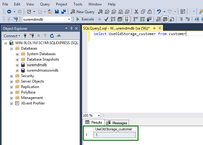 How to verify and set the server storage configuration for SureMDM On ...