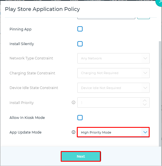 How to auto-update Google Play Store applications(Android Enterprise apps)  via profiles using SureMDM - 42Gears Knowledge Base