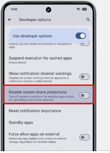 How to Disable Screen Share Protection on Samsung Devices Running ...